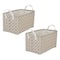 DII® Large Lattice PE-Coated Cotton Polyester Laundry Bin, 2ct.